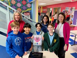 Students at the bake sale