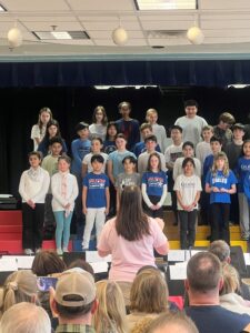 Students performing at the concert