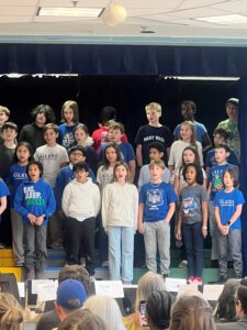 Students performing at the concert