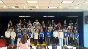 Students performing at the concert