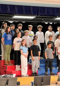 Students performing at the concert