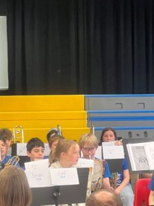 Students performing at the concert