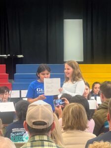 Students performing at the concert