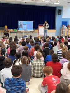 Carole Boston Weatherford at the author visit