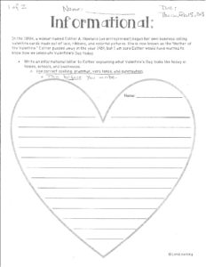 valentine's day writing
