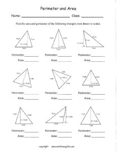 homework 3-6 area and perimeter of triangles