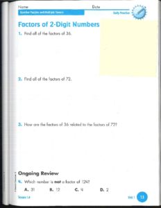 9-12 Factors with two and three digit numbers