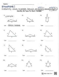 3-4 Classifying Triangles