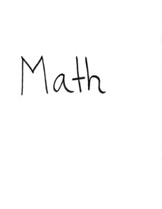 Math Packet