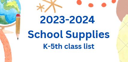 2023-2024 Preescolar - Listas de útiles escolares de 5to grado