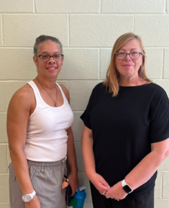 Assistant Principal, Ingrid Clarke-Marshall, and Principal, Jamie Borg, stand side by side