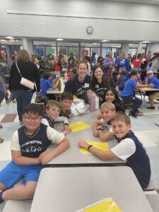 Math dice team poses for a photo during a break