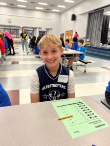 Logan prepares for the math dice tournament