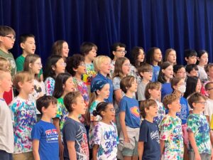 5th grade chorus during end of year concert
