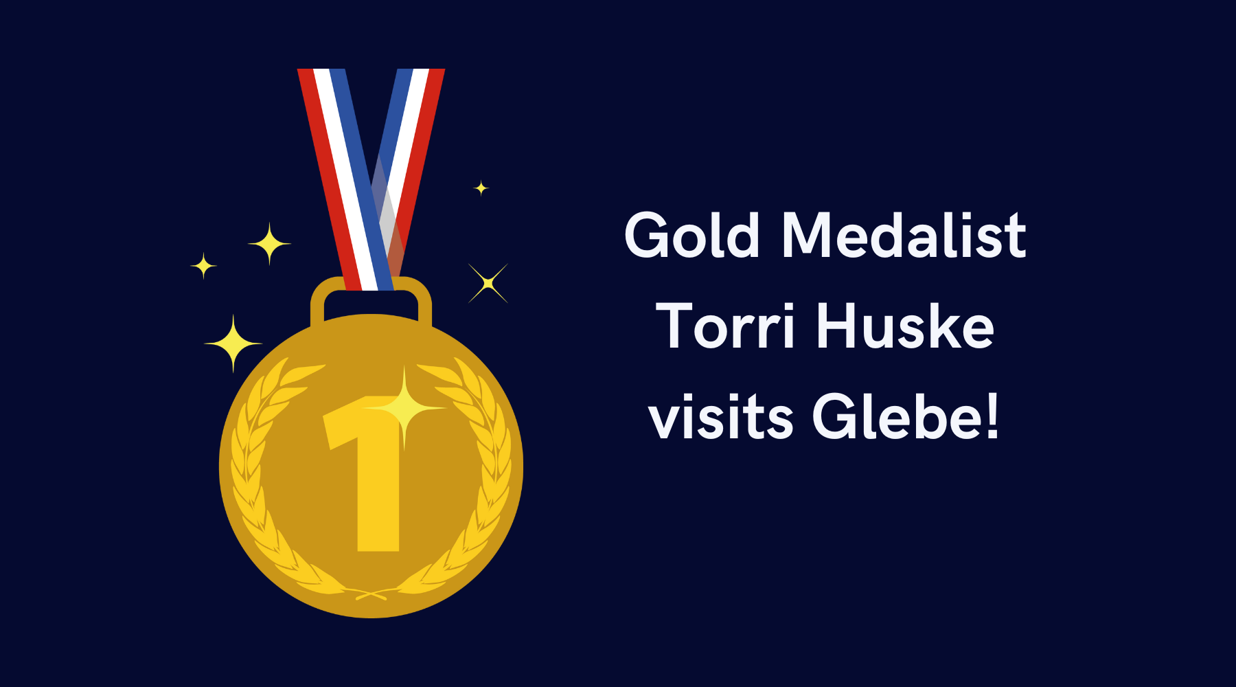 Gold Medalist Torri Huske visits Glebe